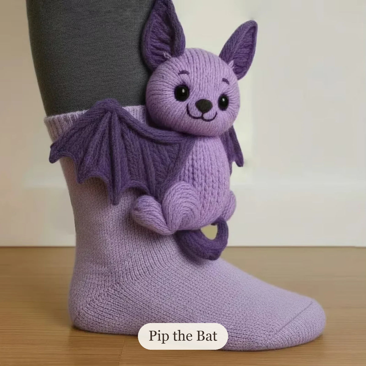 Pip the Bat cosy sock