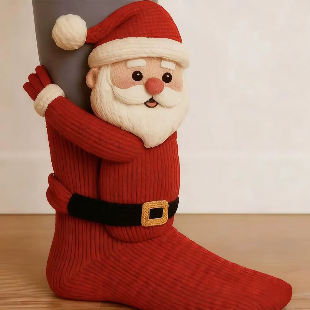 Nick the Santa hand-knit cosy sock