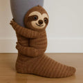 Moka the Sloth hand-knit cosy sock